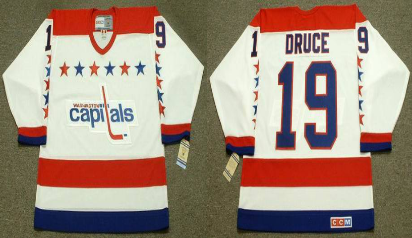 2019 Men Washington Capitals #19 Druce white CCM NHL jerseys